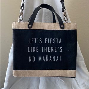 Apolis Petite Market Bag & Strap in Black BNWT